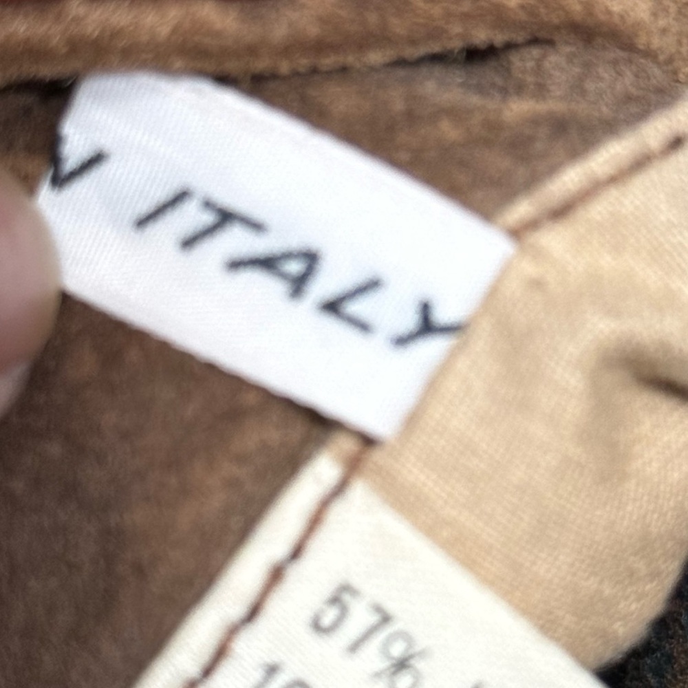 Men's Brown Suede Field Jacket - Classic Leather Collar - Picture 7 of 10